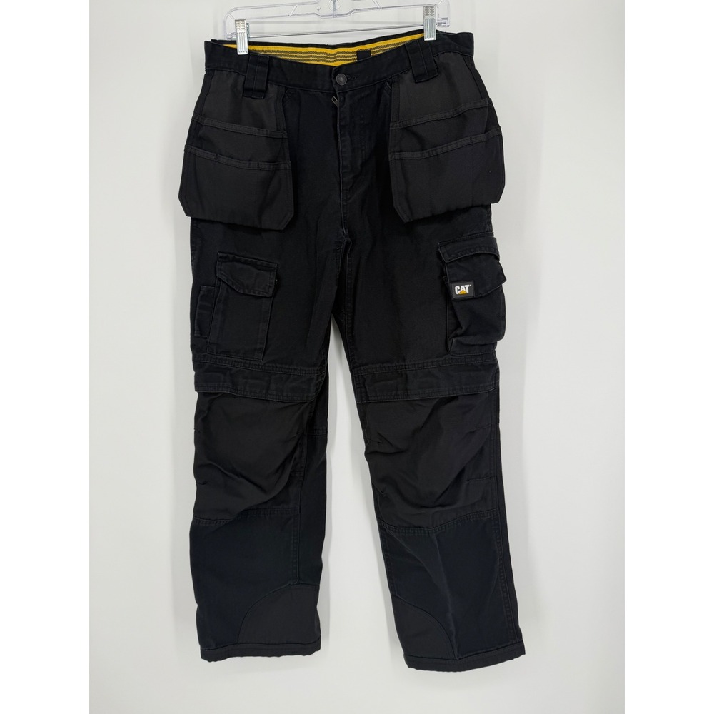 CAT Caterpillar Mens Pants Workwear 34/32 Cargo‎ Tools Tradesman Utility Holster